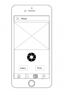 wireframe mobile ux photo 1 page feature